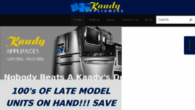 What Kaadyappliances.com website looked like in 2016 (7 years ago)