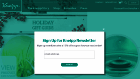 What Kneippus.com website looked like in 2016 (7 years ago)
