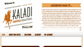What Kaladicoffee.com website looked like in 2016 (7 years ago)