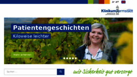 What Klinikum-darmstadt.de website looked like in 2016 (7 years ago)