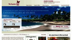 What Kapaluavillasmaui.com website looked like in 2016 (7 years ago)