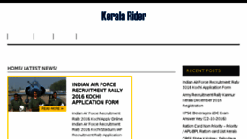 What Keralarider.com website looked like in 2016 (7 years ago)