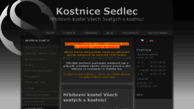 What Kostnice.cz website looked like in 2016 (7 years ago)