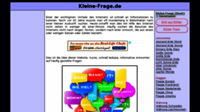 What Kleine-frage.de website looked like in 2016 (7 years ago)