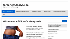 What Koerperfett-analyse.de website looked like in 2016 (7 years ago)