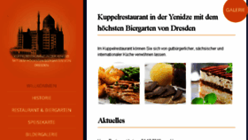 What Kuppelrestaurant-dresden.de website looked like in 2016 (7 years ago)