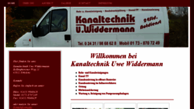 What Kanaltechnik-widdermann.de website looked like in 2016 (7 years ago)