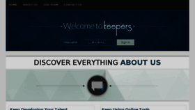 What Keepersinc.com website looked like in 2016 (7 years ago)