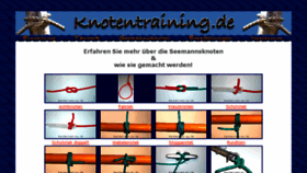 What Knotentraining.de website looked like in 2016 (7 years ago)
