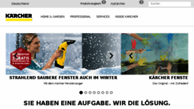 What Kaercher.de website looked like in 2016 (7 years ago)