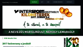 What Keszthelyikilometerek.hu website looked like in 2016 (7 years ago)