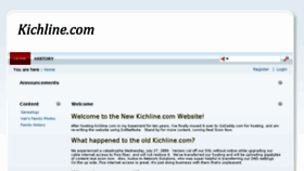 What Kichline.com website looked like in 2016 (7 years ago)