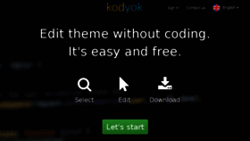 What Kodyok.com website looked like in 2016 (7 years ago)