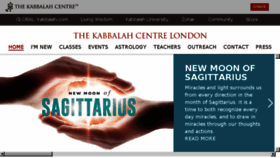 What Kabbalahcentre.co.uk website looked like in 2016 (7 years ago)
