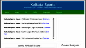 What Kolkatasports.com website looked like in 2016 (7 years ago)