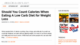 What Ketodietlowcarb.com website looked like in 2016 (7 years ago)