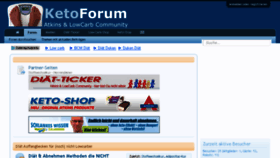 What Ketoforum.de website looked like in 2016 (7 years ago)