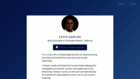 What Ksablan.com website looked like in 2016 (7 years ago)