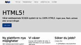 What Keylogic.se website looked like in 2016 (7 years ago)