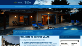 What Kompas-villas.com website looked like in 2016 (7 years ago)