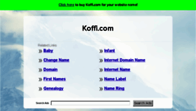What Koffi.com website looked like in 2016 (7 years ago)