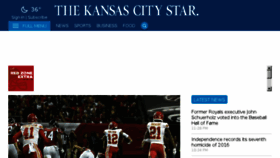 What Kansascity.com website looked like in 2016 (7 years ago)
