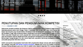 What Kji-kbgi2016.polsri.ac.id website looked like in 2016 (7 years ago)