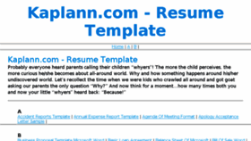 What Kaplann.com website looked like in 2016 (7 years ago)
