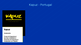 What Kapuzportugal.com website looked like in 2016 (7 years ago)