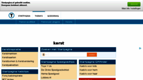 What Kerst.startpagina.nl website looked like in 2016 (7 years ago)