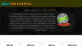 What Koolbranding.com website looked like in 2016 (7 years ago)