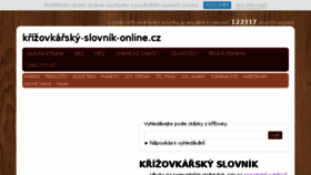 What Krizovkarsky-slovnik-online.cz website looked like in 2016 (7 years ago)