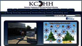 What Kcdhh.ky.gov website looked like in 2016 (7 years ago)