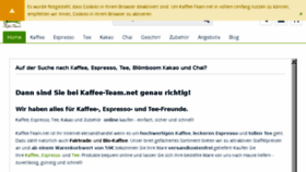 What Kaffee-team.net website looked like in 2016 (7 years ago)