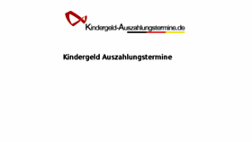 What Kindergeld-auszahlungstermine.de website looked like in 2016 (7 years ago)