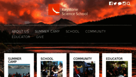 What Keystonescienceschool.org website looked like in 2016 (7 years ago)