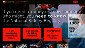 What Kidneyregistry.org website looked like in 2016 (7 years ago)