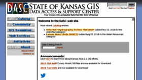 What Kansasgis.org website looked like in 2016 (7 years ago)