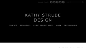 What Kathystrube.com website looked like in 2016 (7 years ago)