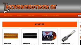 What Kickbikebutiken.se website looked like in 2016 (7 years ago)