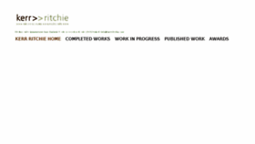 What Kerrritchie.com website looked like in 2016 (7 years ago)