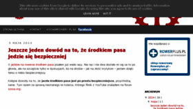 What Kochamrowery.pl website looked like in 2016 (7 years ago)