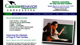 What K9behaviorconsulting.com website looked like in 2016 (7 years ago)