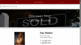 What Kwhoustonrealestate.com website looked like in 2016 (7 years ago)