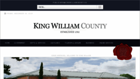 What Kingwilliamcounty.us website looked like in 2016 (7 years ago)