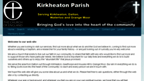 What Kirkheatonchurch.org.uk website looked like in 2016 (7 years ago)