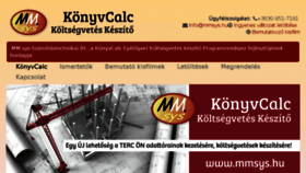 What Konyvcalc.hu website looked like in 2016 (7 years ago)