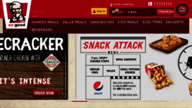What Kfc.bh website looked like in 2017 (7 years ago)