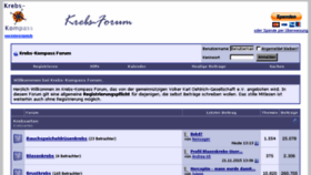 What Krebs-kompass.org website looked like in 2017 (7 years ago)