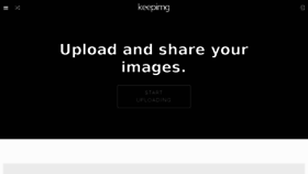 What Keepimg.com website looked like in 2017 (7 years ago)
